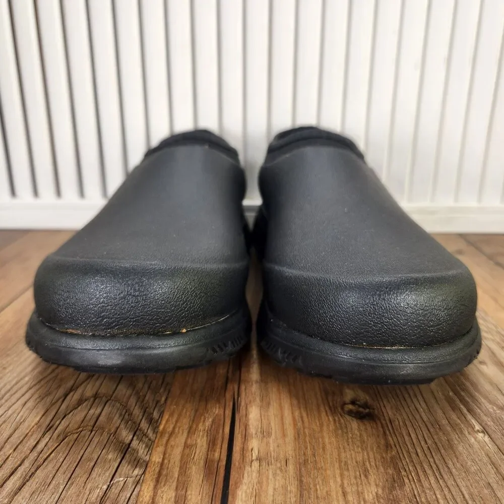 Western Chief Easton Clog Mens Sz 8 Black Rubber Waterproof Outdoor Garden Shoes